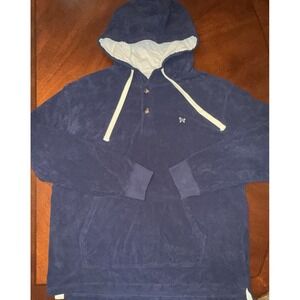 The Black Dog Pullover‎ Navy Blue Hoodie Size XL Beachy Firepit Loungewear Warm